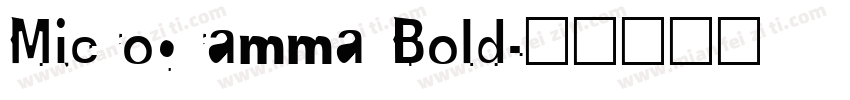 Microgramma Bold字体转换